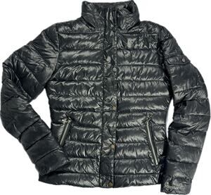 MARMOT Sz Small 700 Fill Down Short Puffer Ski Snow Jacket Coat Slim Fit Black